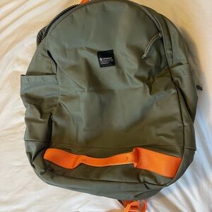 lululemon athletica Olive and Orange Backpack